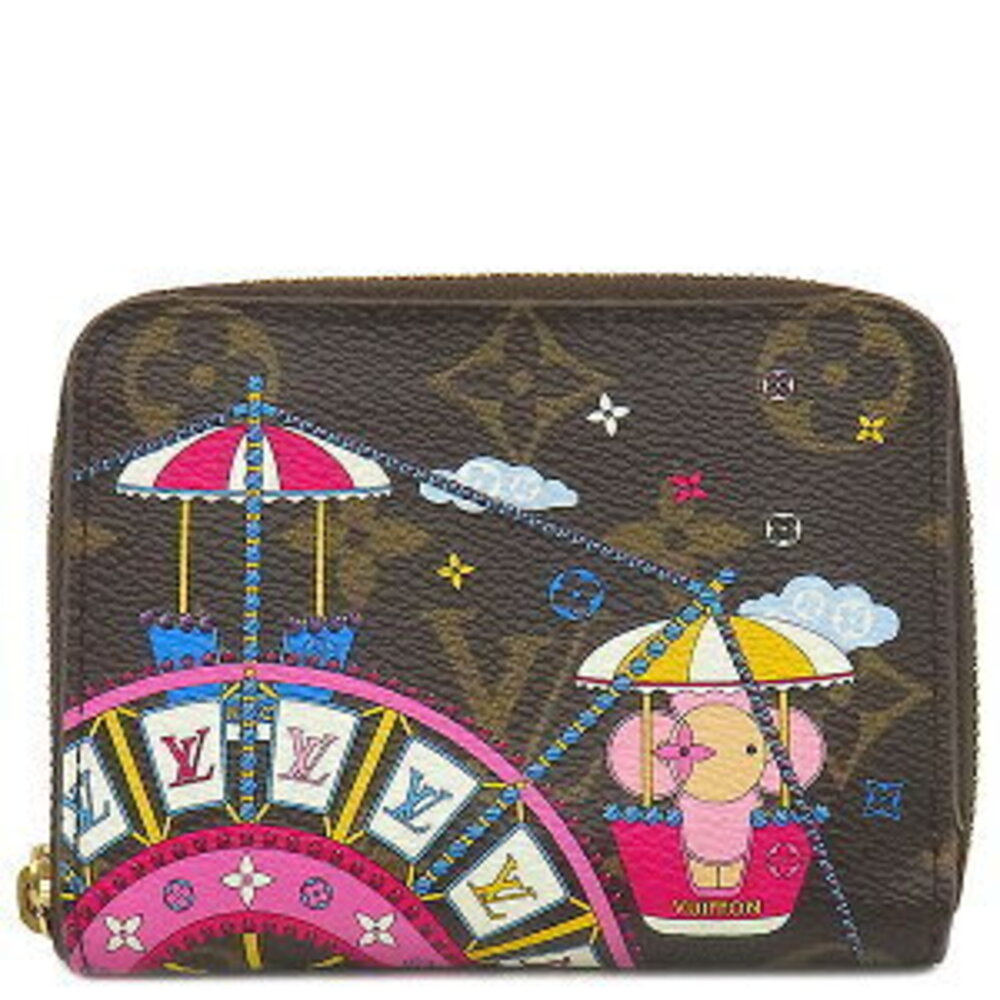 Louis Vuitton Zippy Coin Wallet Cans Brown Vivienne Leather Holiday